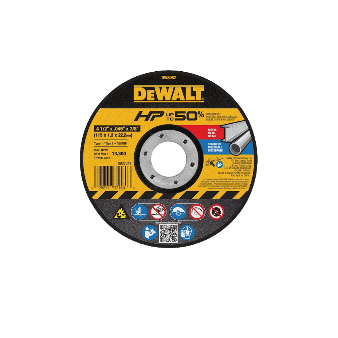 Discos de corte fino, flexible y ultra delgado, diseñado para cortes rápidos en metal y acero Inox