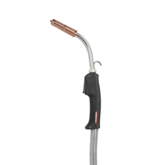 Las pistolas Magnum® para soldadura MIG o tubular FCAW se caracterizan por su mango curvo y están disponibles en varios rangos de amperaje para su uso en muchas aplicaciones.