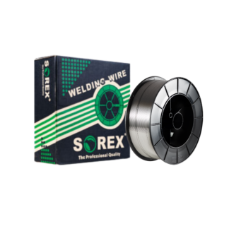 Alambre Metal Core E70C-6M Sorex para soldadura MIG MAG en acero carbono y estructural